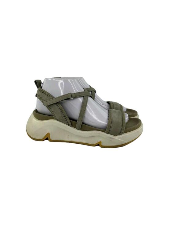 Ecco Shoes - Ecco Womens Chunky Sport Sandals US 8.5 Green Platform Strappy Shoes